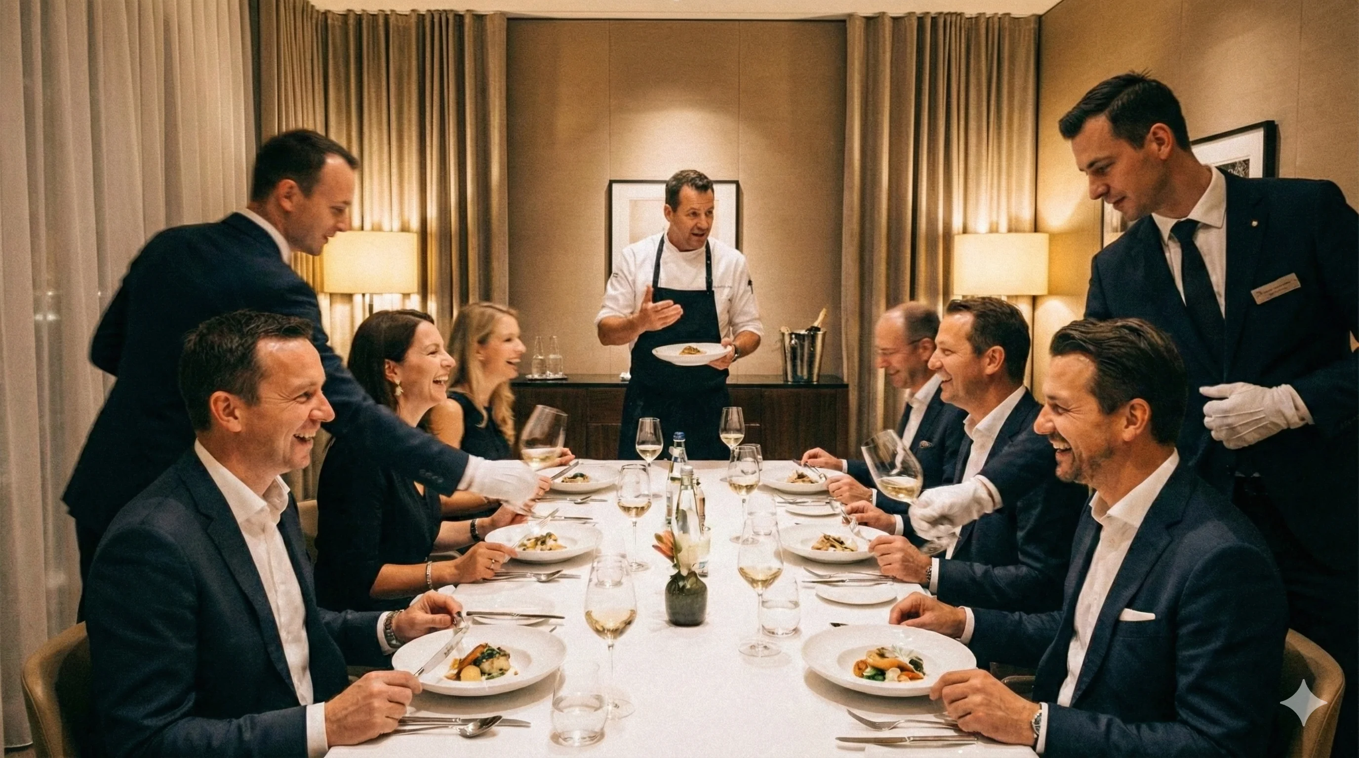 Fine dining evenement verzorgd door Chefs Connect